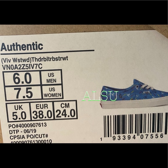 VANS Authentic Viv Navy Canvas Women’s Sneakers - Picture 12 of 12